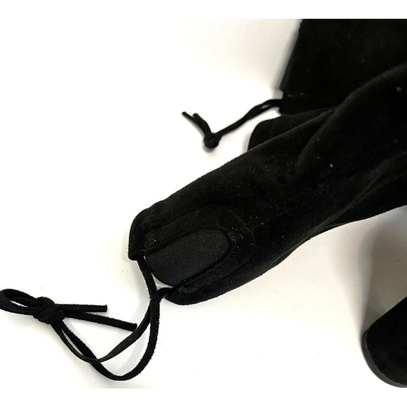 Top Moda Black Suede Over the Knees Boots Sz 7 M Black NEW - Picture 9 of 11